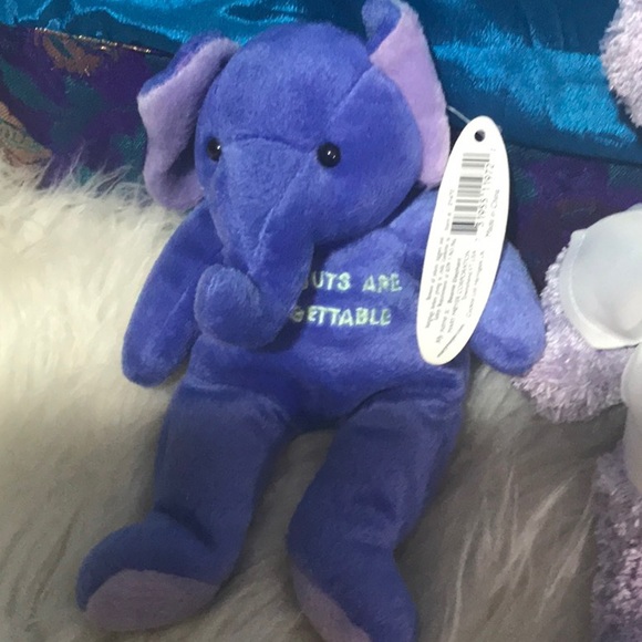 NWT tags 2 Girl’s Scouts plush bear elephant 8-in - Picture 3 of 7